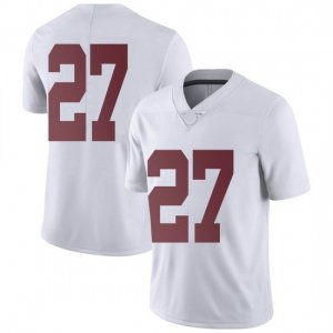 NCAA Men's Alabama Crimson Tide #27 Kyle Edwards Stitched College Nike Authentic No Name White Football Jersey TP17V46VP